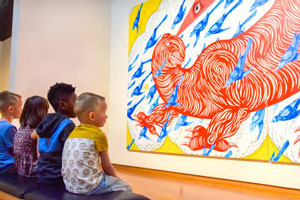 Children at the Fort Wayne museum of art