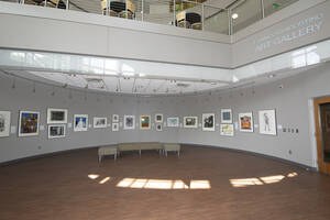 Art gallery in the Snyder Academic Center